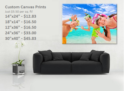Cheap custom canvas photo prints Denver Aurora Centennial pueblo CO THINK! Office Solutions